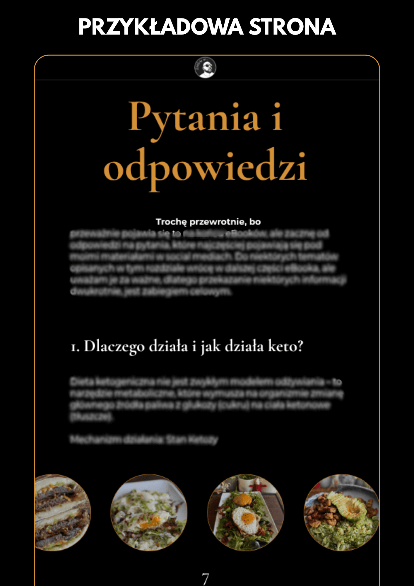 Przykładowa strona e-booka Zróbcie se KETO