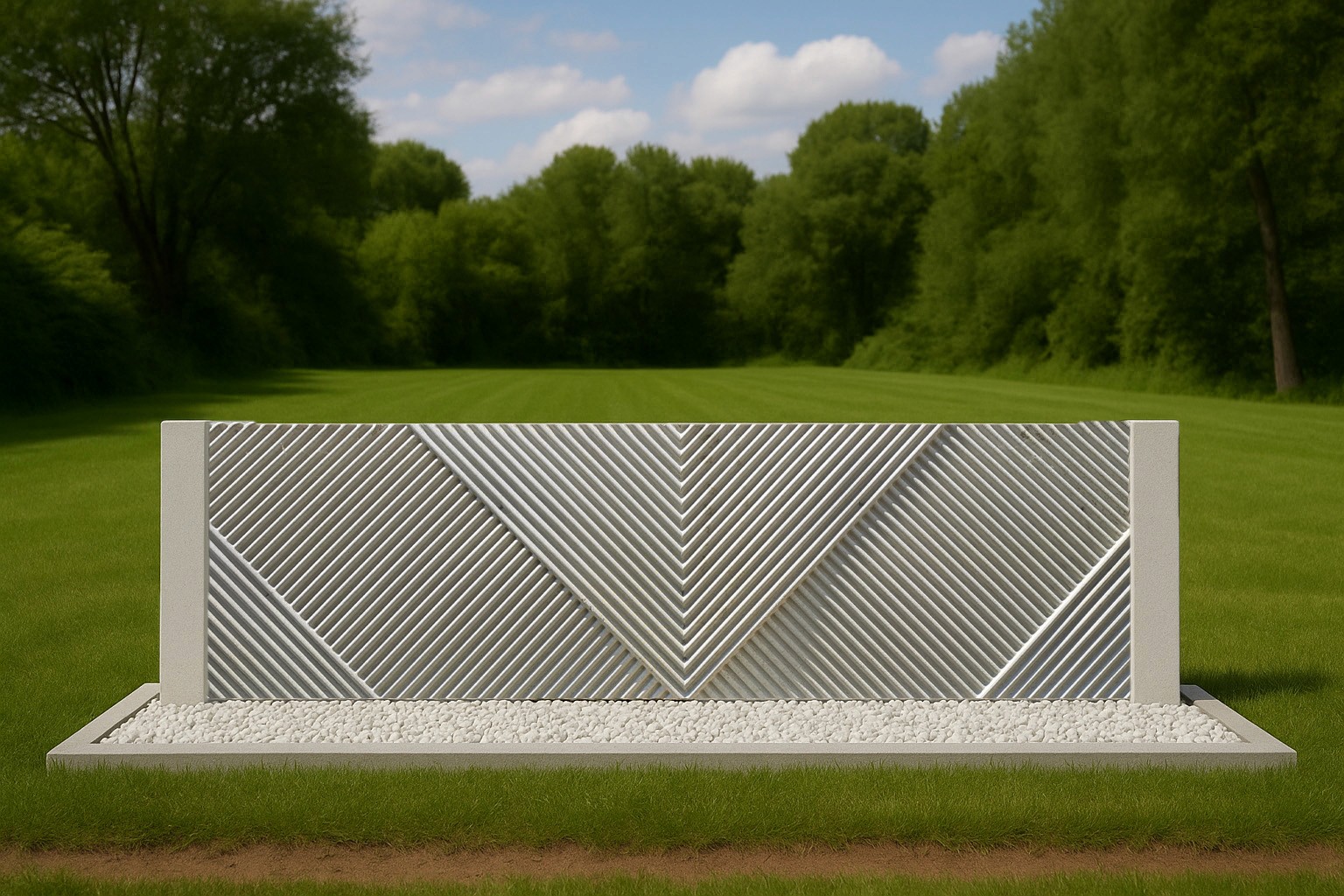 Betónový plot vzor #01