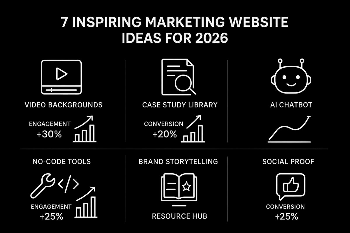 7 Inspiring Marketing Website Ideas to Boost Your Brand in 2026