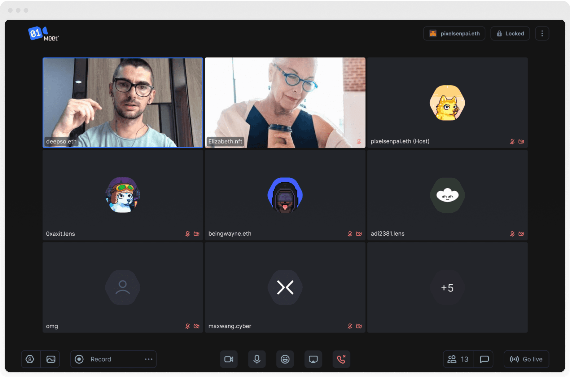 Huddle01 Meeting Product Screenshot