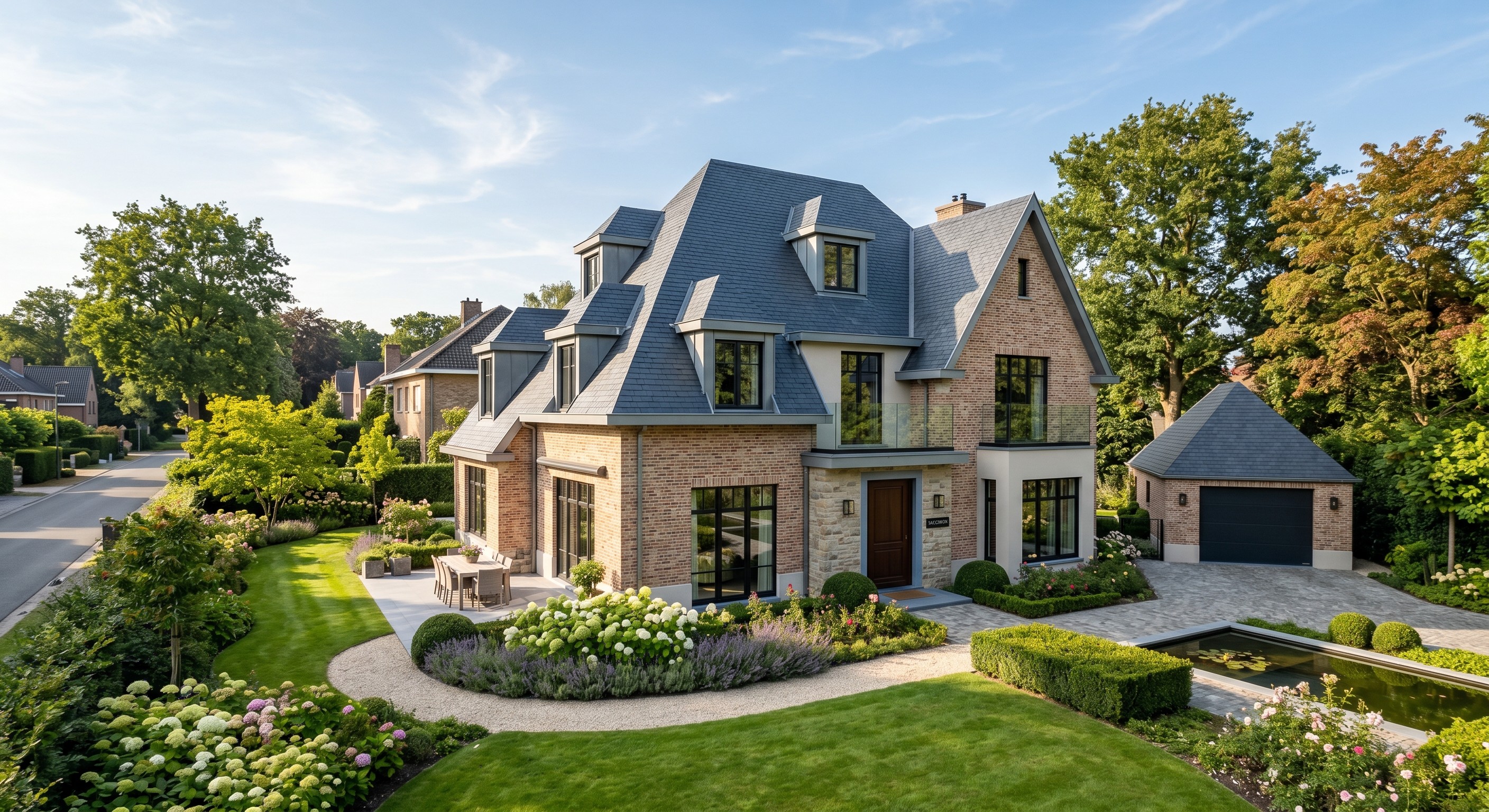 toiture rénovée maison haut de gamme Belgique valorisation immobilière