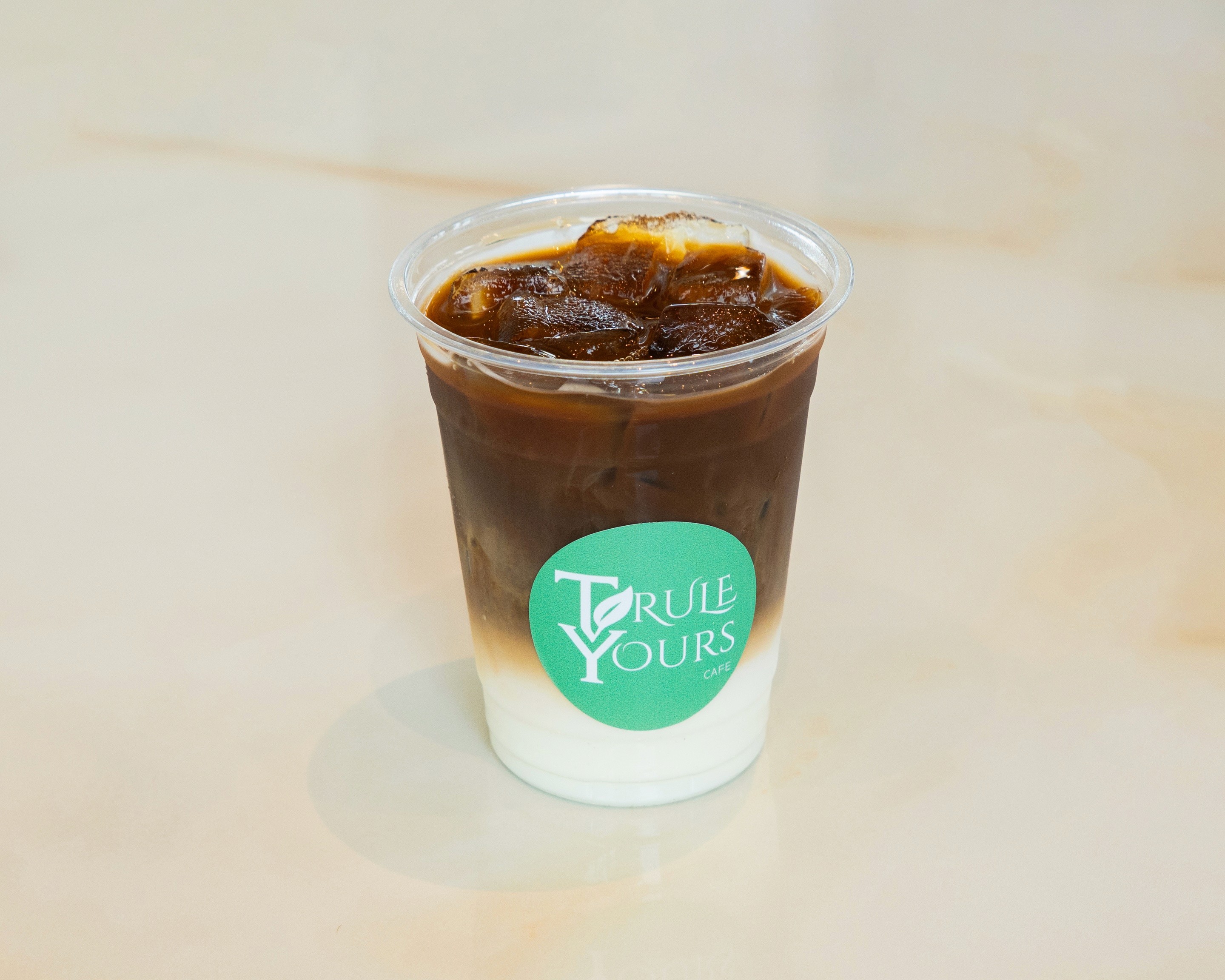 Coffee latte created from local cafe in Seattle from Trule Yours Cafe