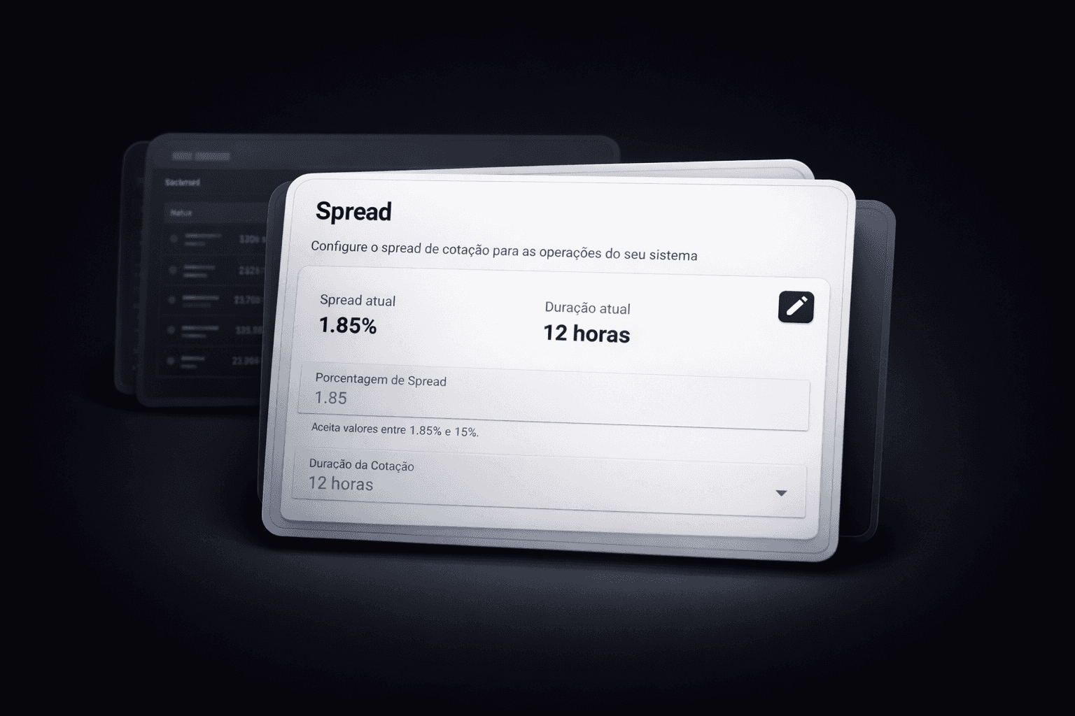 Daily limit card showing $2,500 spent, representing 12.5% of the total limit