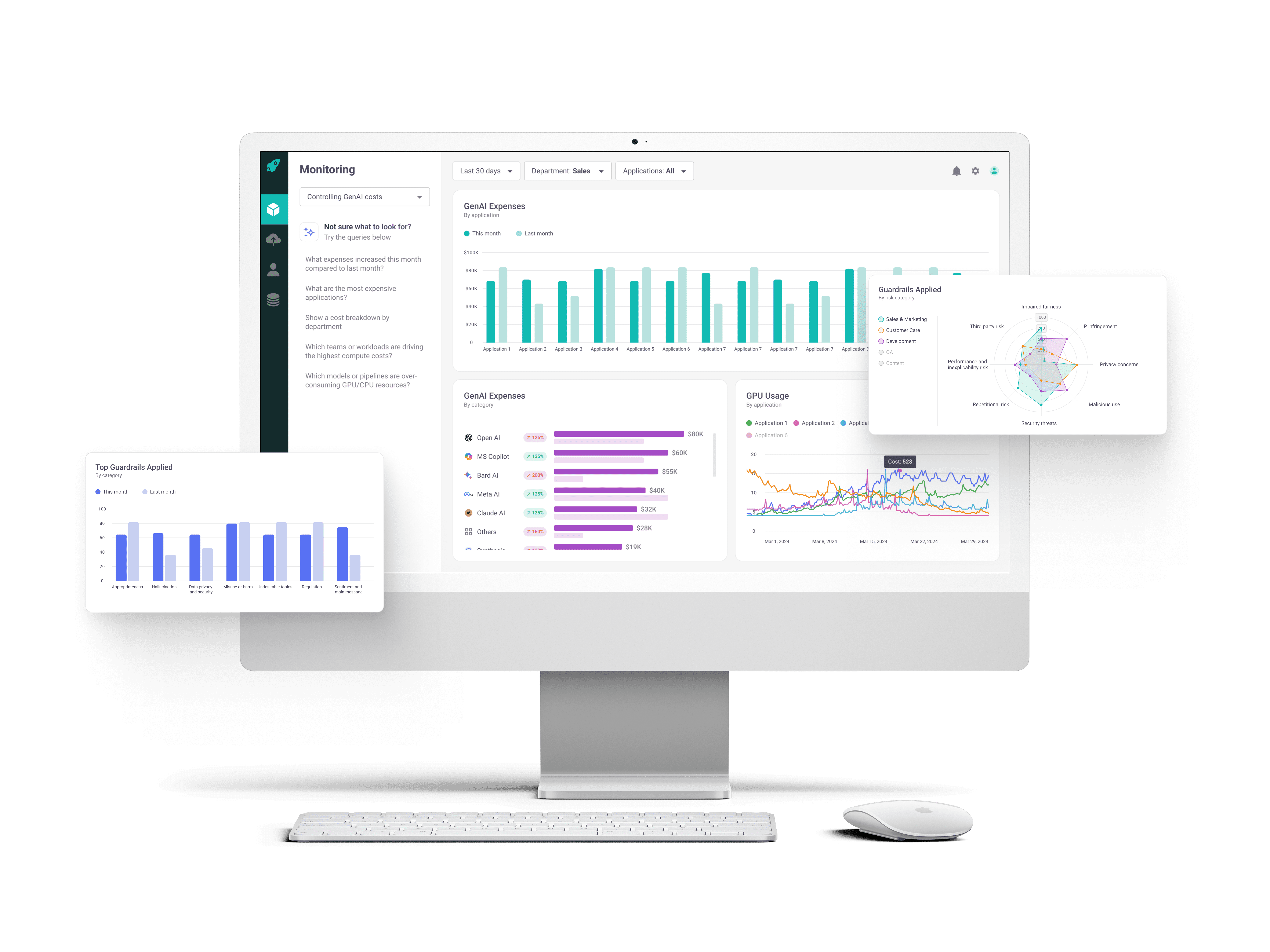 Dashboard homepage desktop mockup