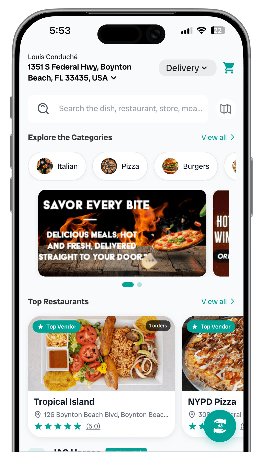 JAG Food homepage