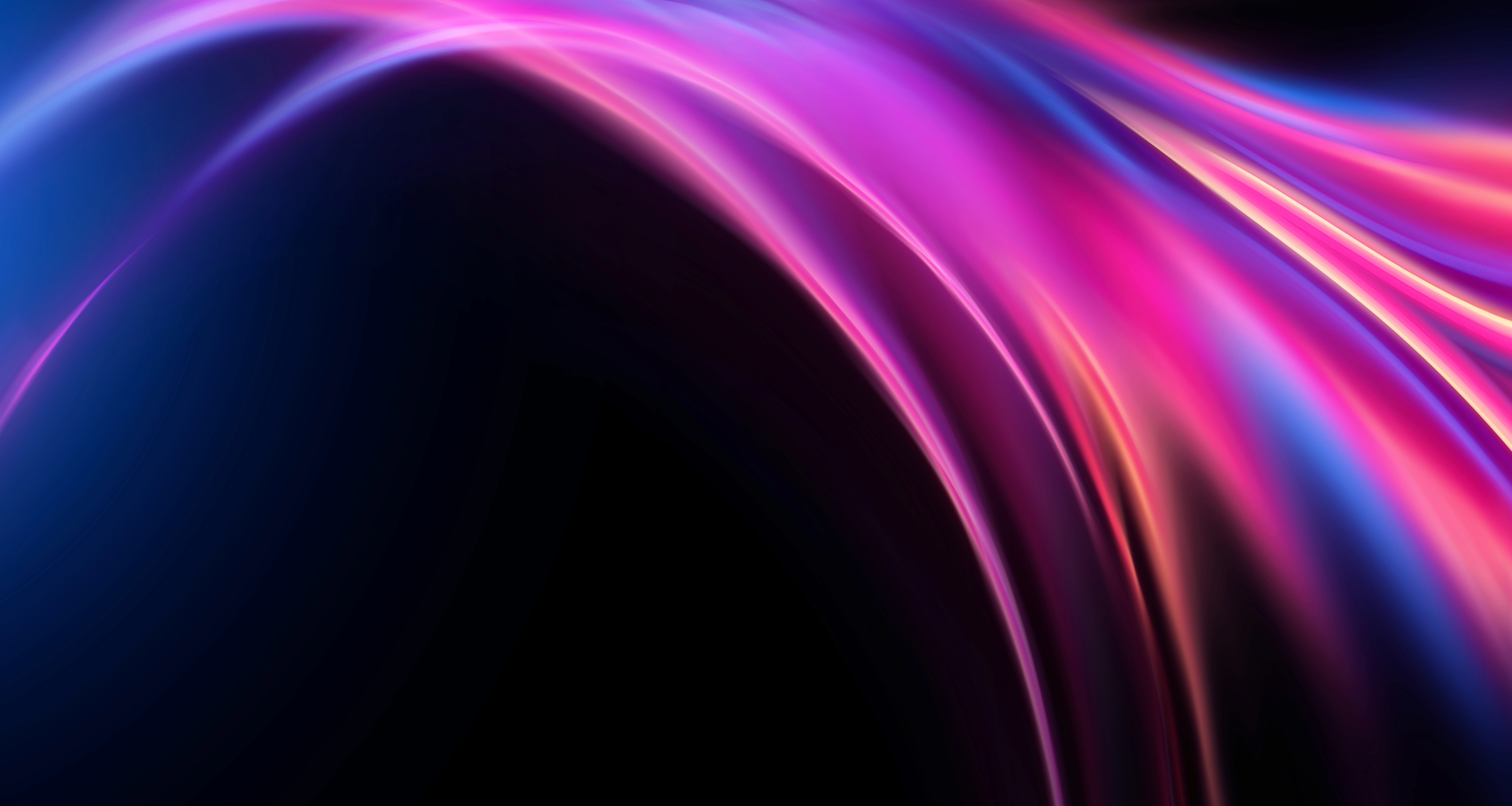 Abstract vertical stripes in vibrant colors of red, orange, yellow, and teal, with a dark, blurred area.