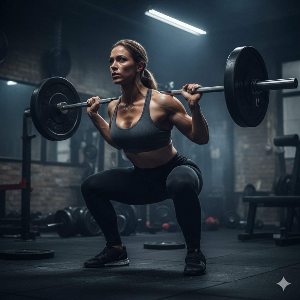 power lifting woman