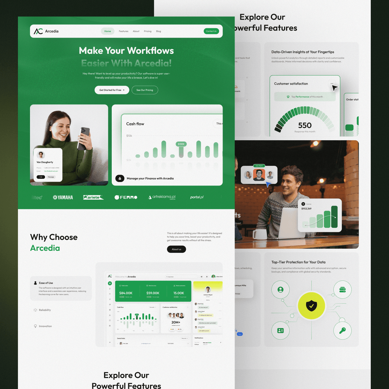 framer saas template