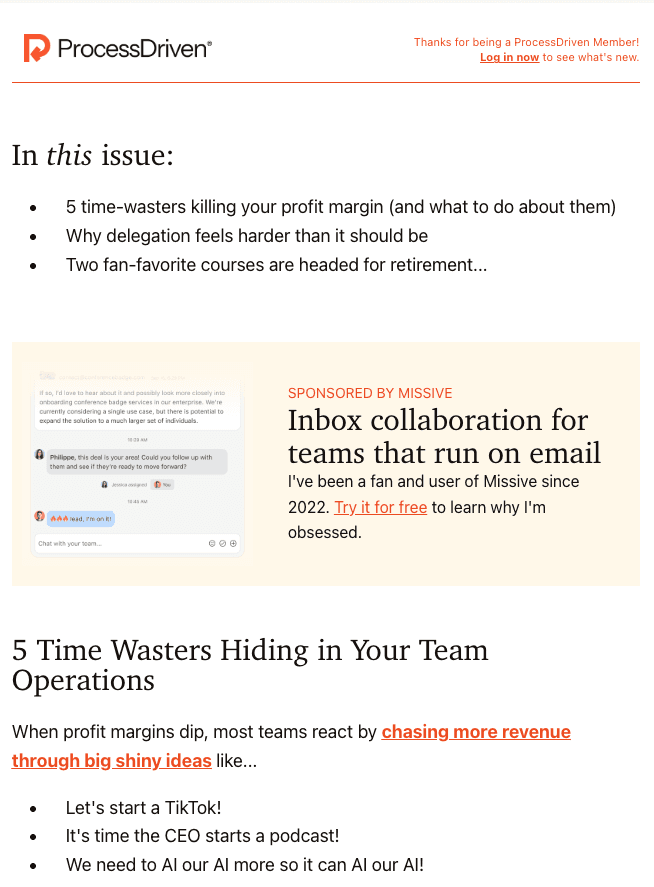 Example sponsor block