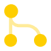 Data analytics network icon