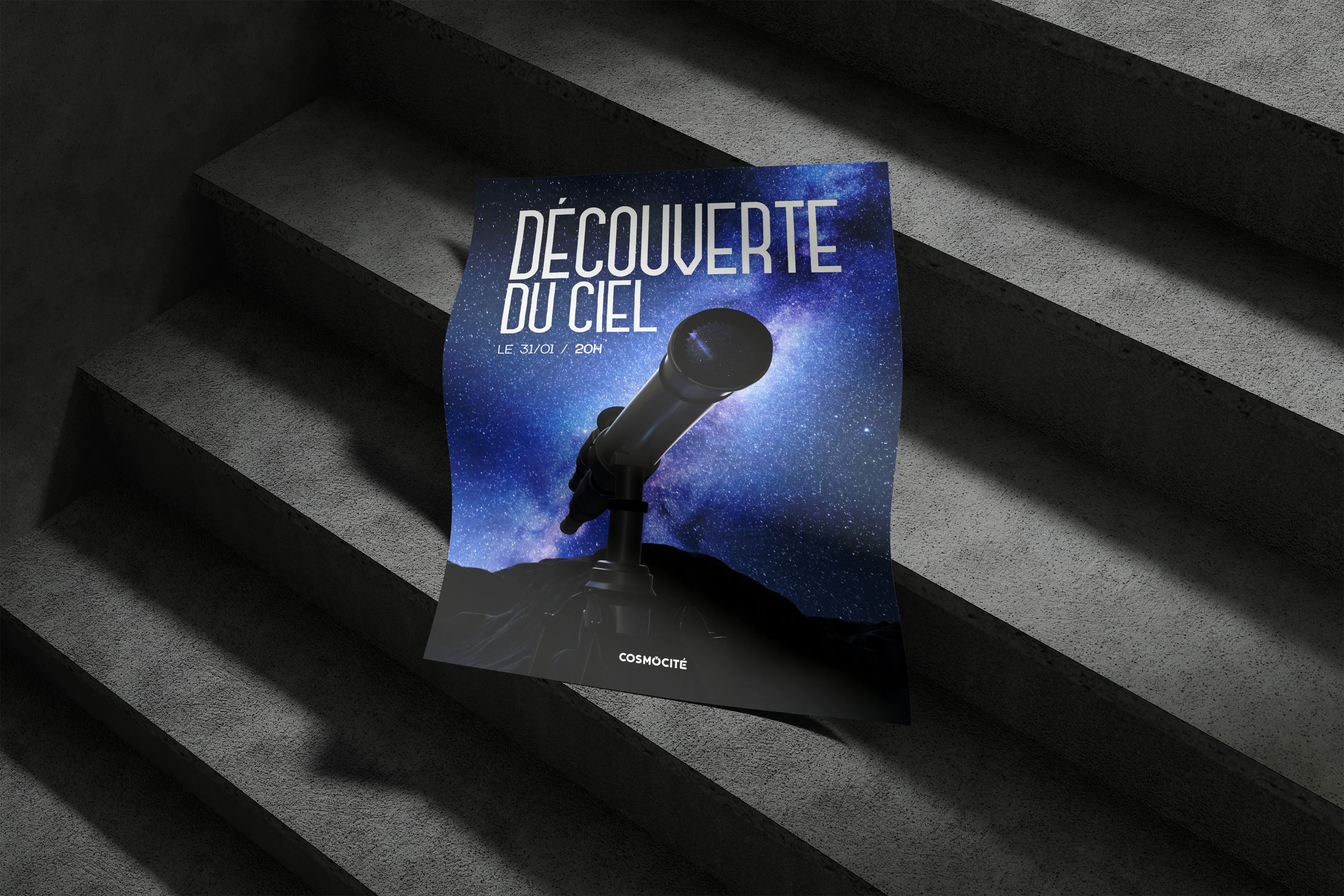 Affiche de cosmocité de l'activité : découverte du ciel
