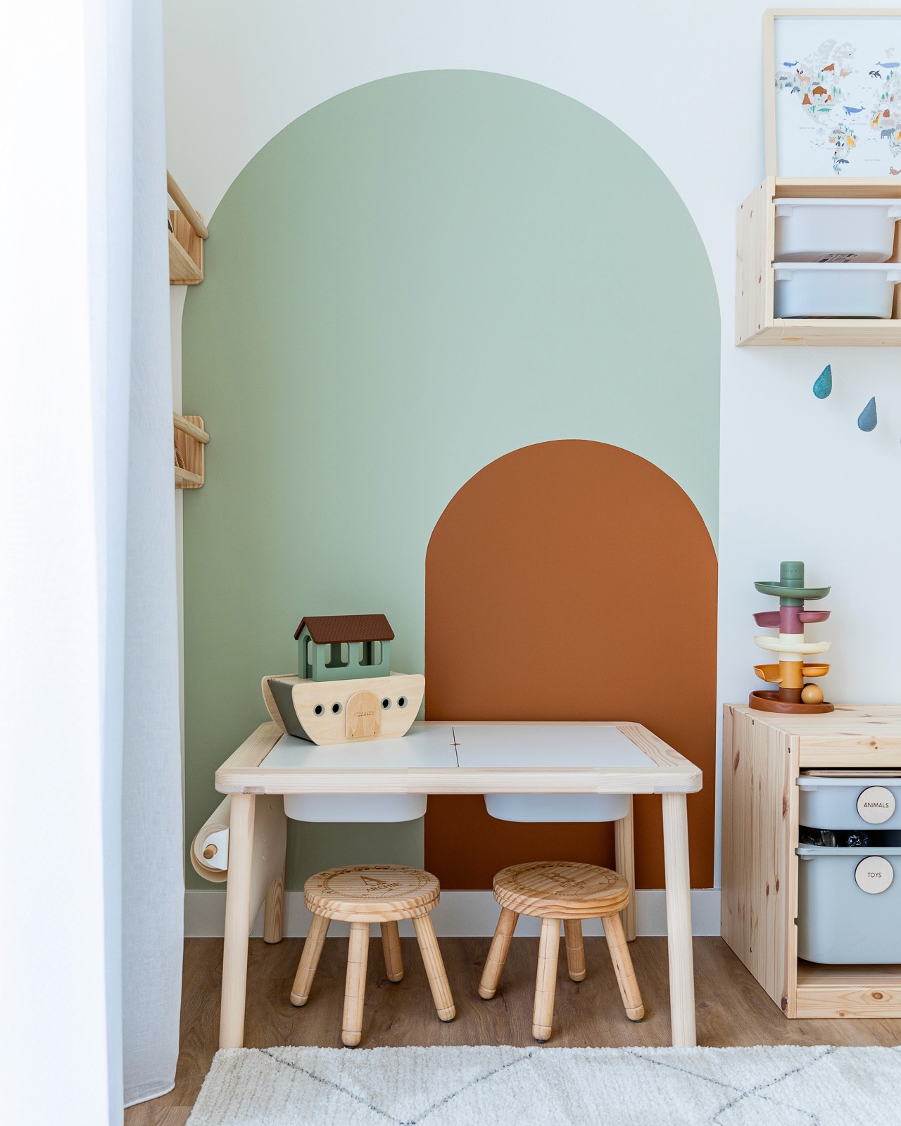 A colourful children's playroom