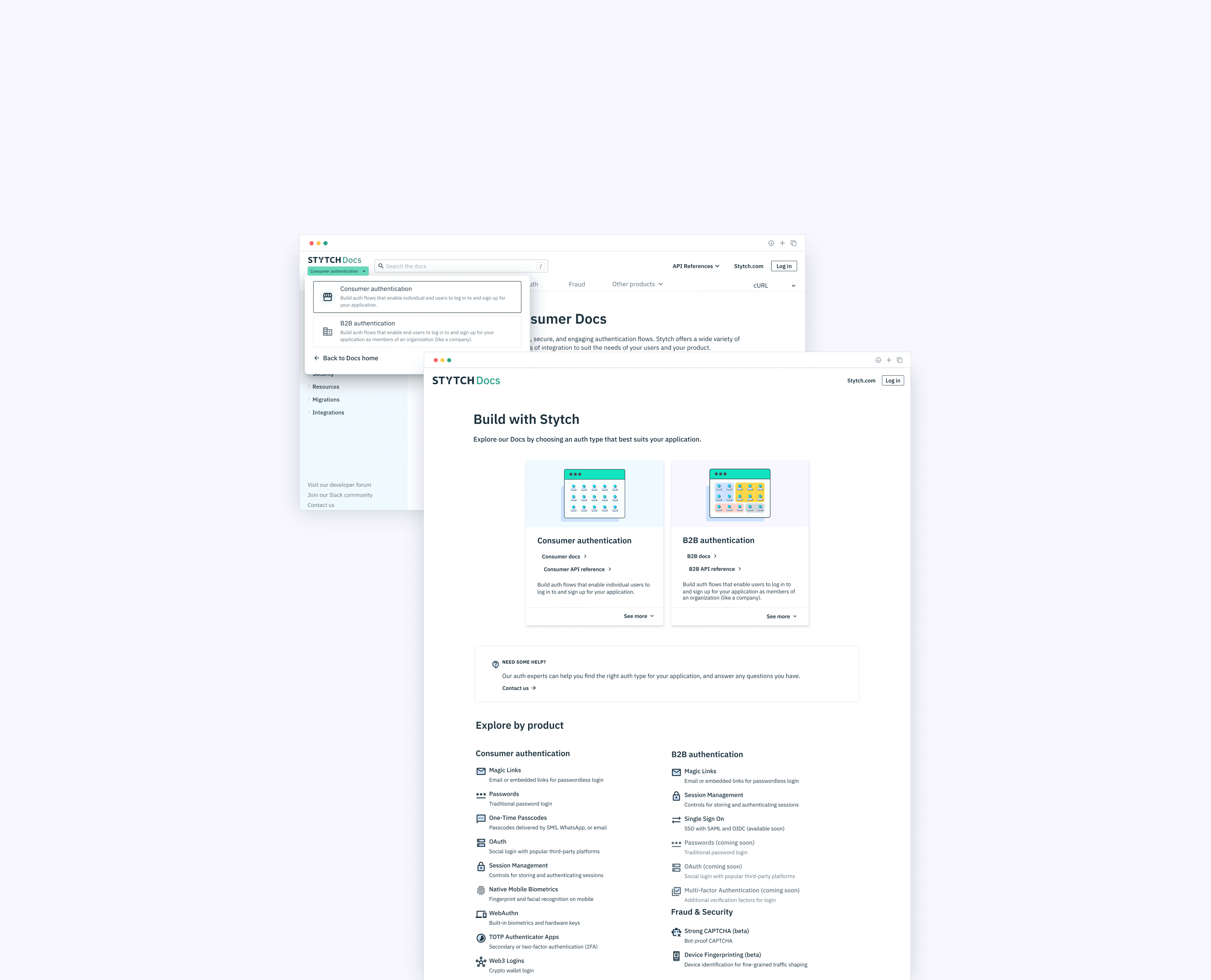 Authenticaion example apps