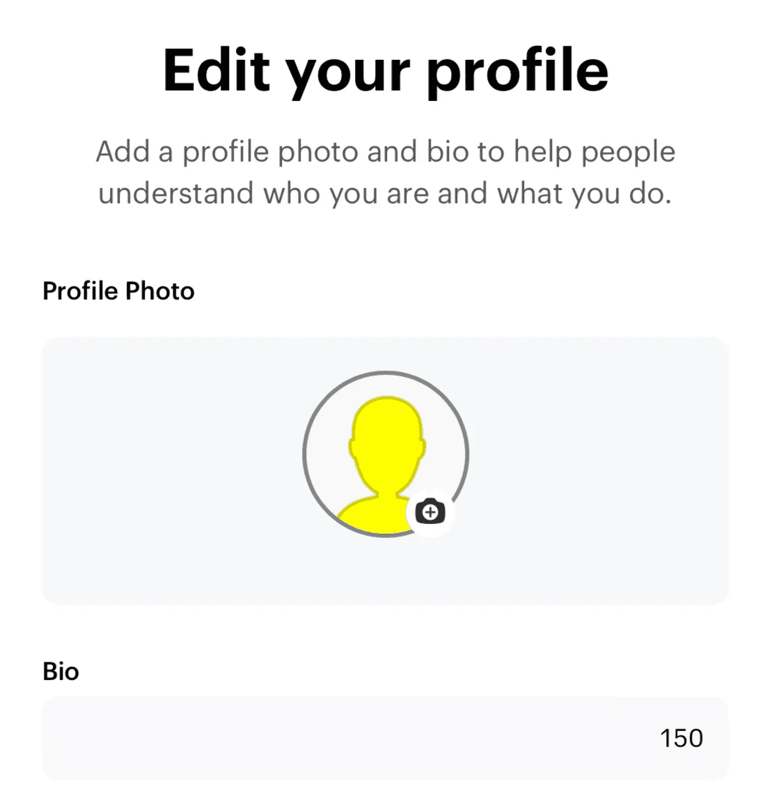 edit your profile on snapchat