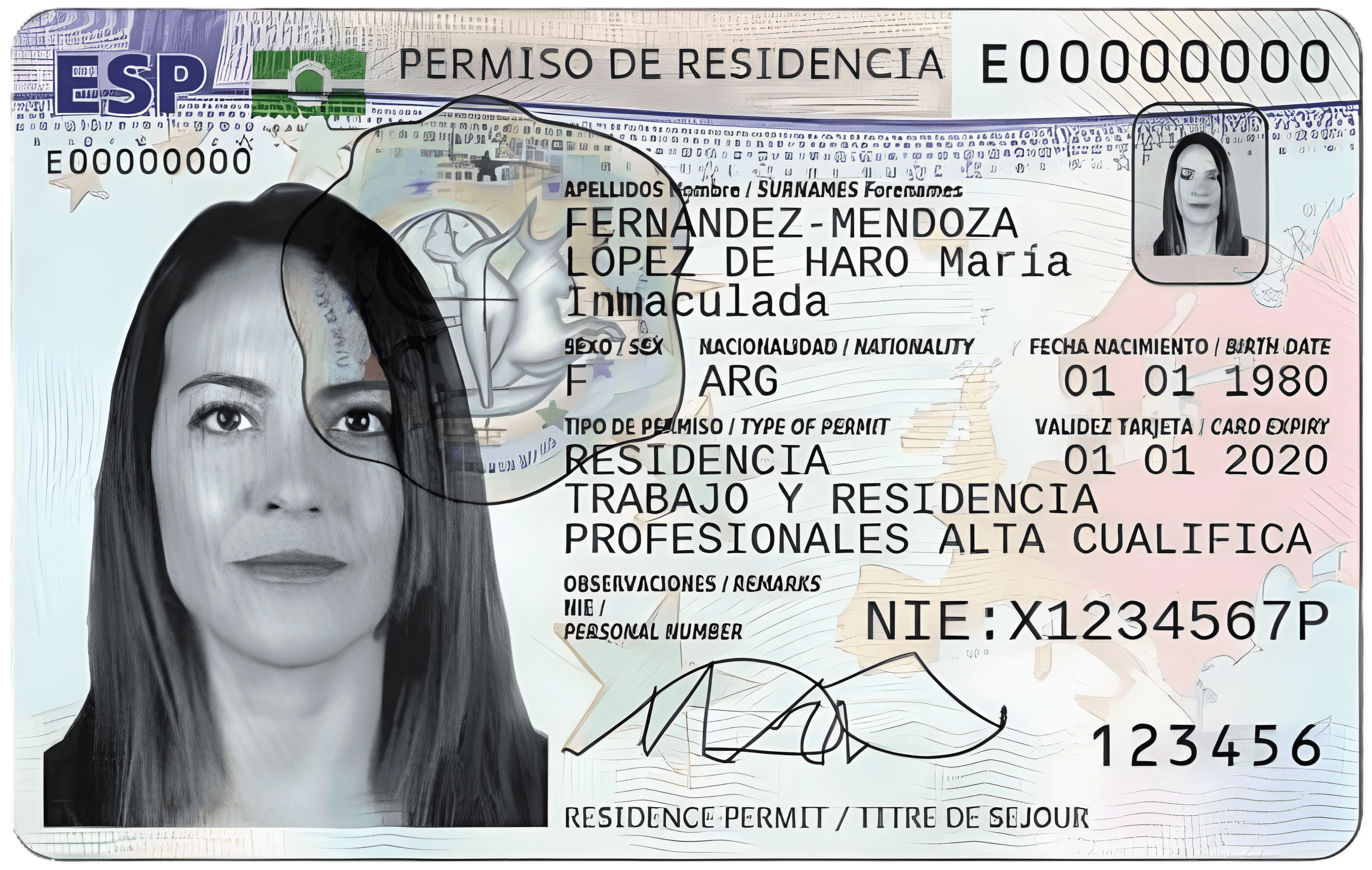tarjeta de identidad de extranjero