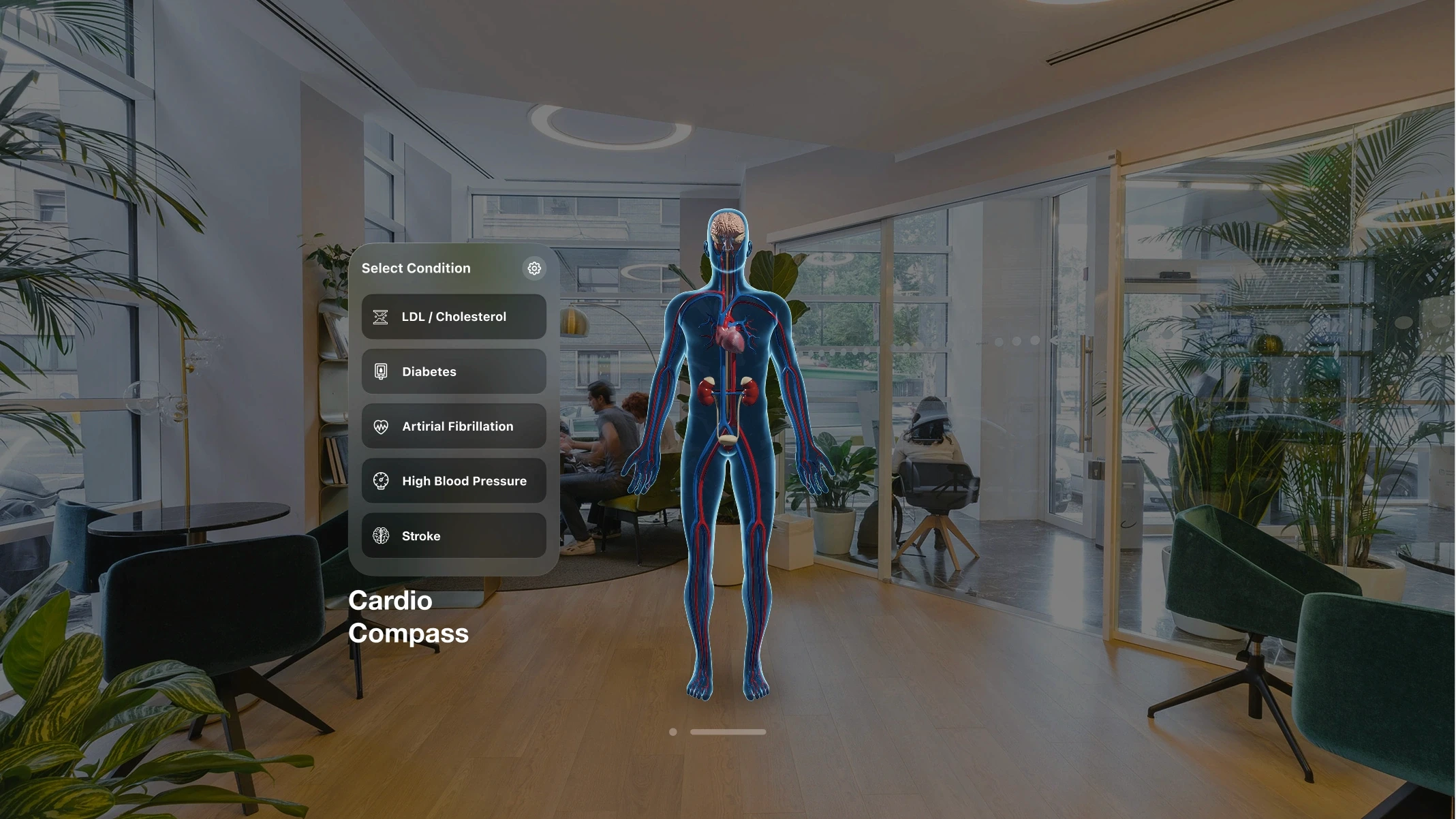 Extended reality applications in healthcare spanning surgical training, therapy, diagnostics and patient education.