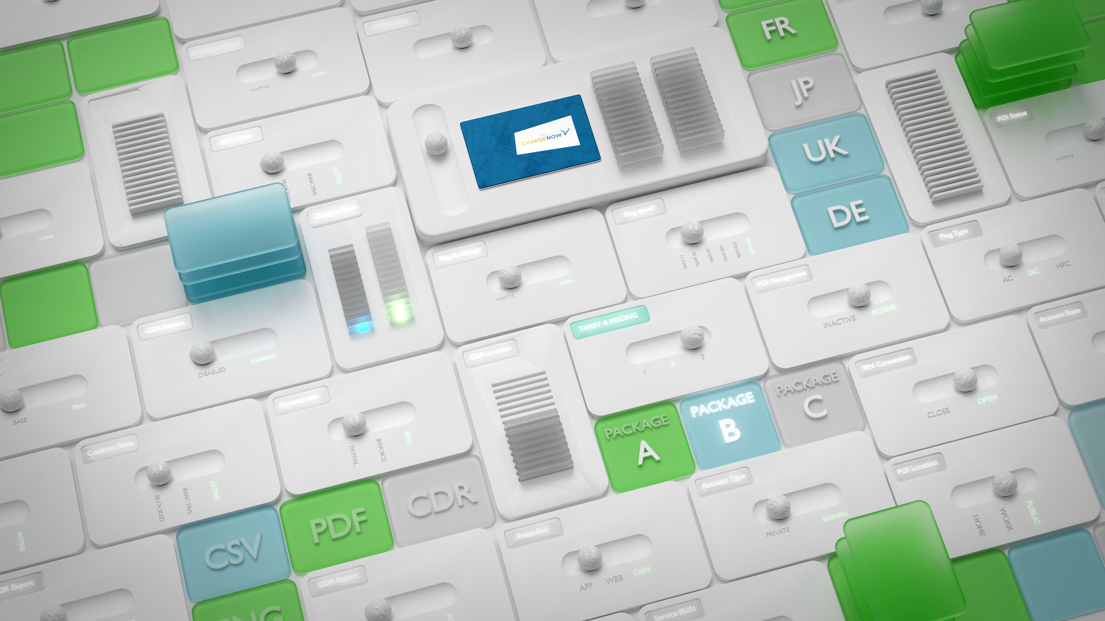 Woman wearing transparent futuristic visor with iridescent light reflections.