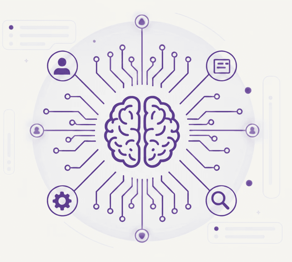 Un grupo de usuarios siendo atraidos mediante distintas técnicas de marketing