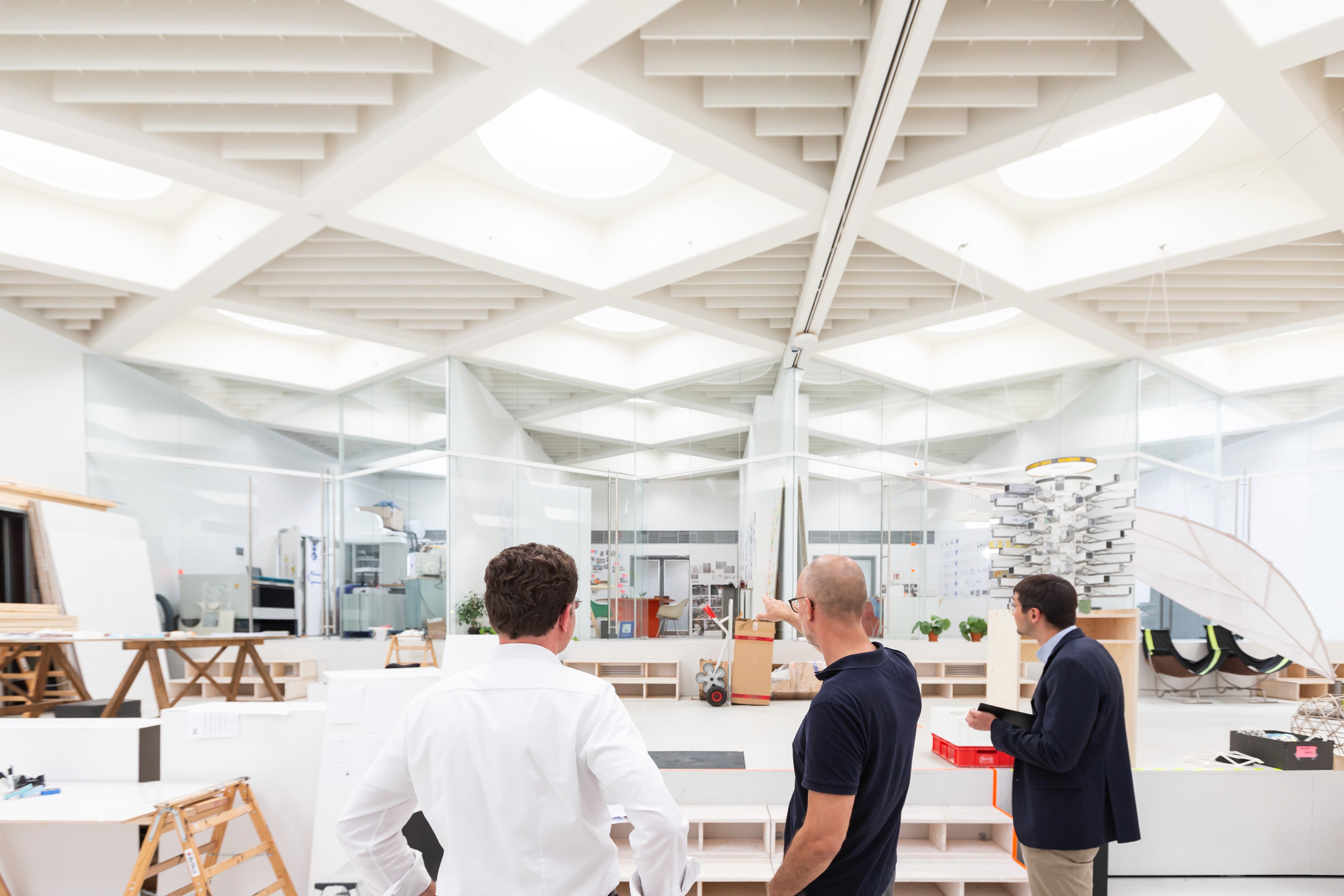 Designstudio in Hamburg mit großzügiger Architektur..