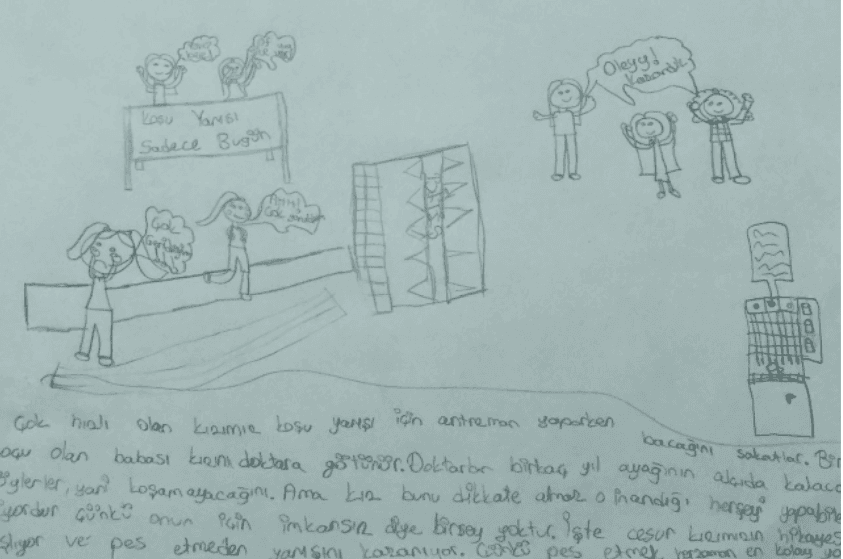 "I can make up a story and visualize it at the same time"