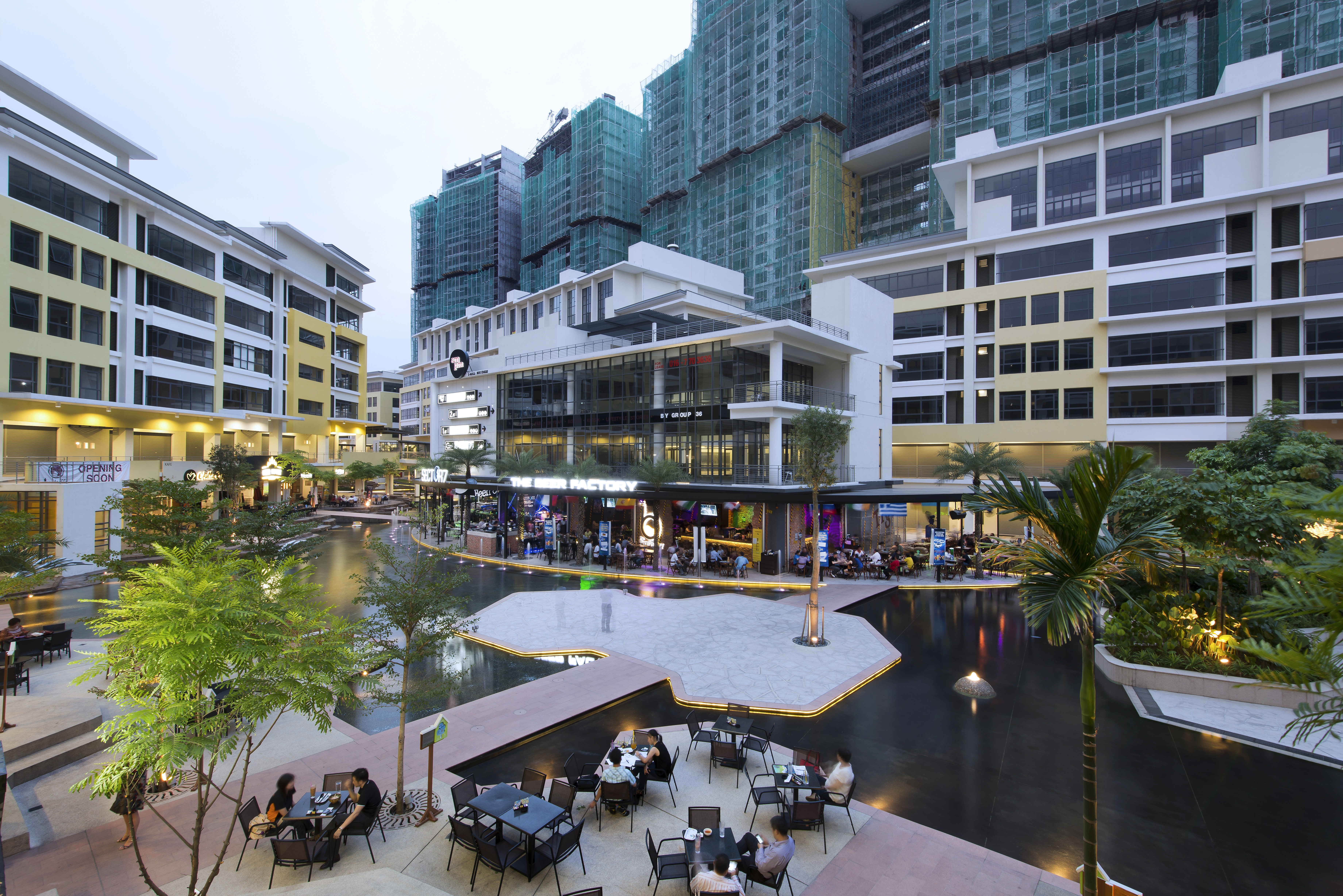 Courtyard view of Setia Walk project by Asima Architects