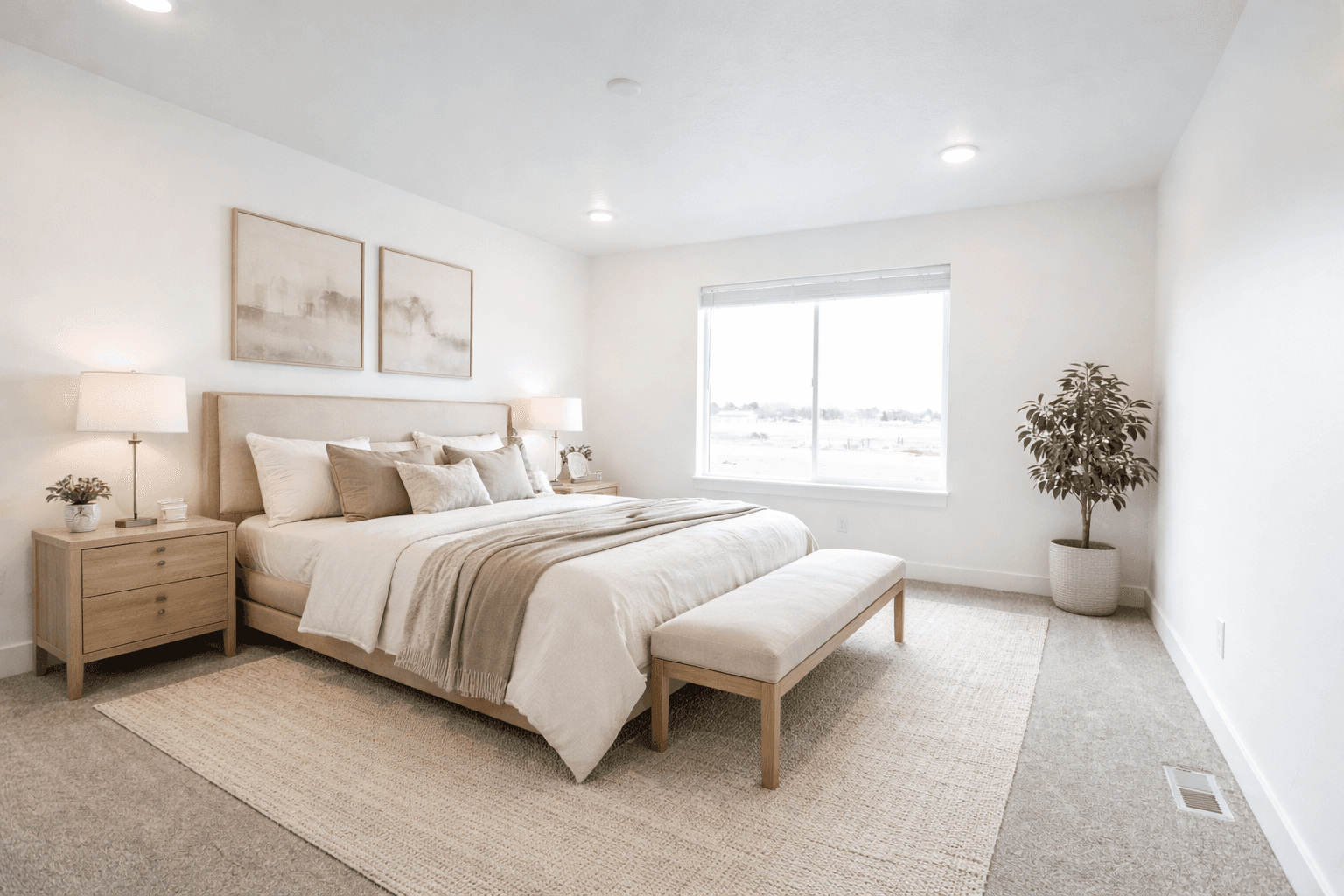 Furnished bedroom