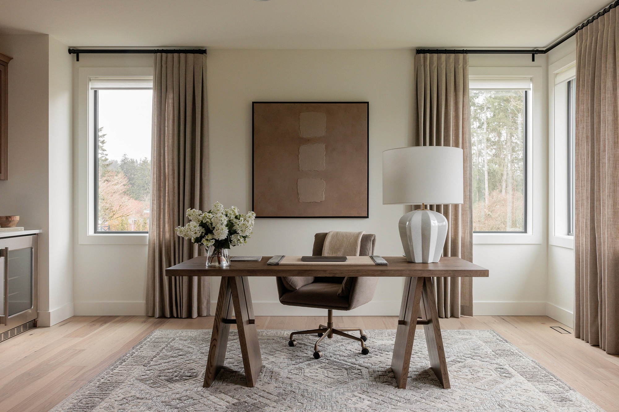 We’re so excited to share details from The Woodinville House: Her Office –– one of our favorite interior design + professional organizing projects in Woodinville, WA.