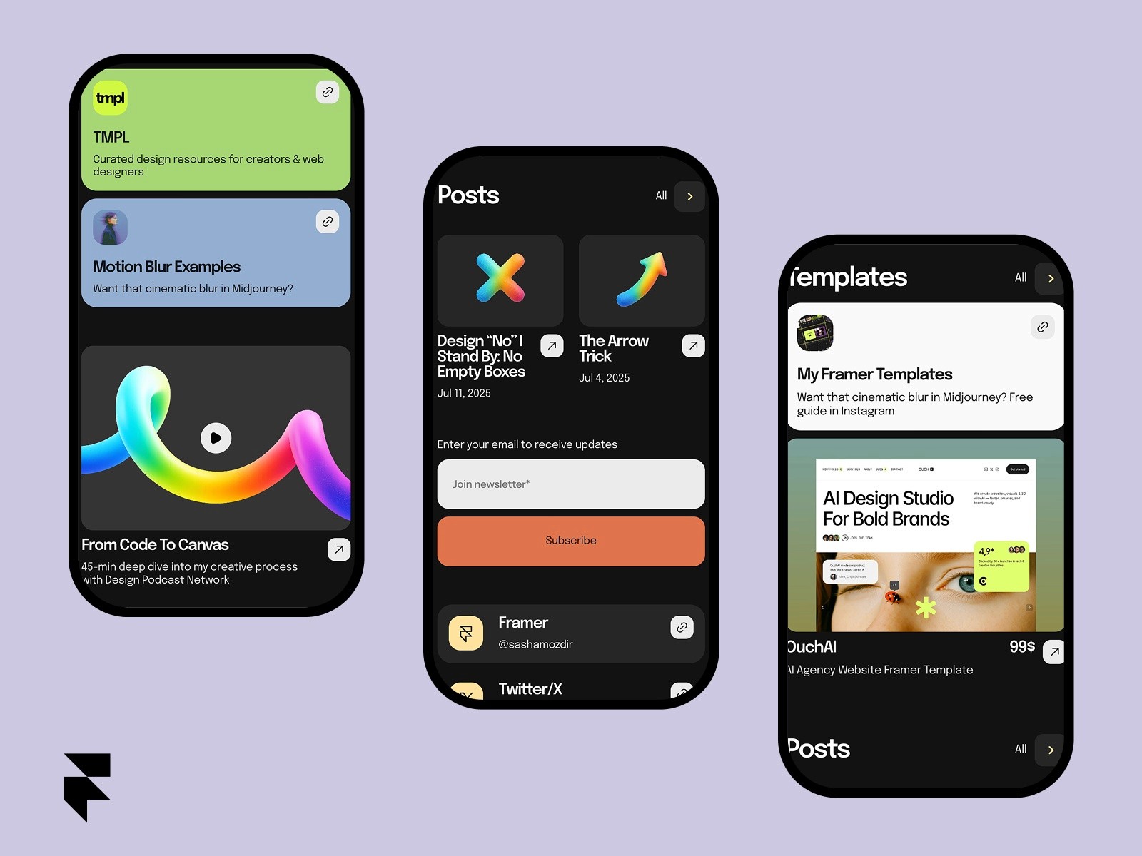 Link In Bio Framer Template