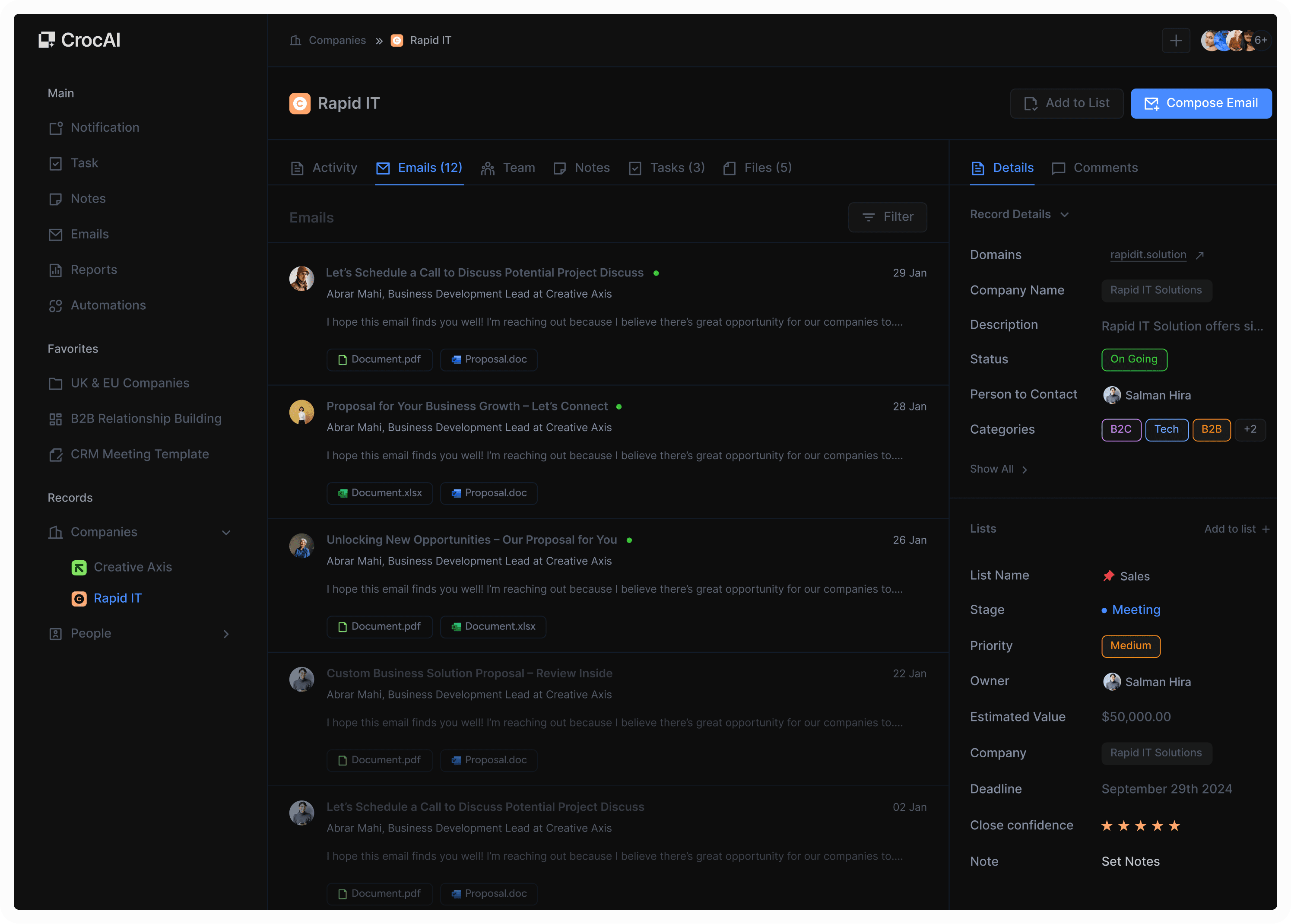 Website dashboard displaying various items and features organized in a user-friendly layout.