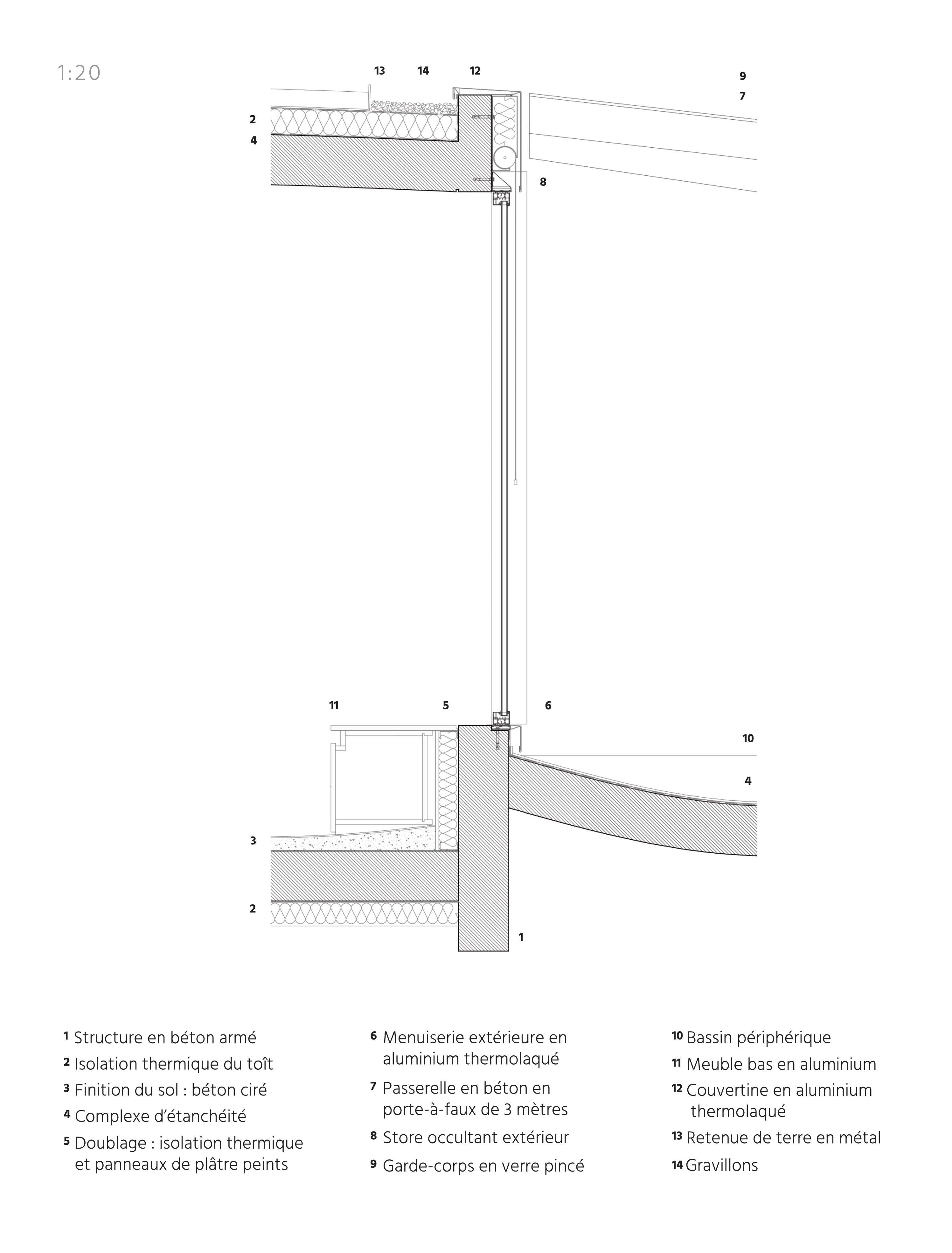 Maison Paris plan detail