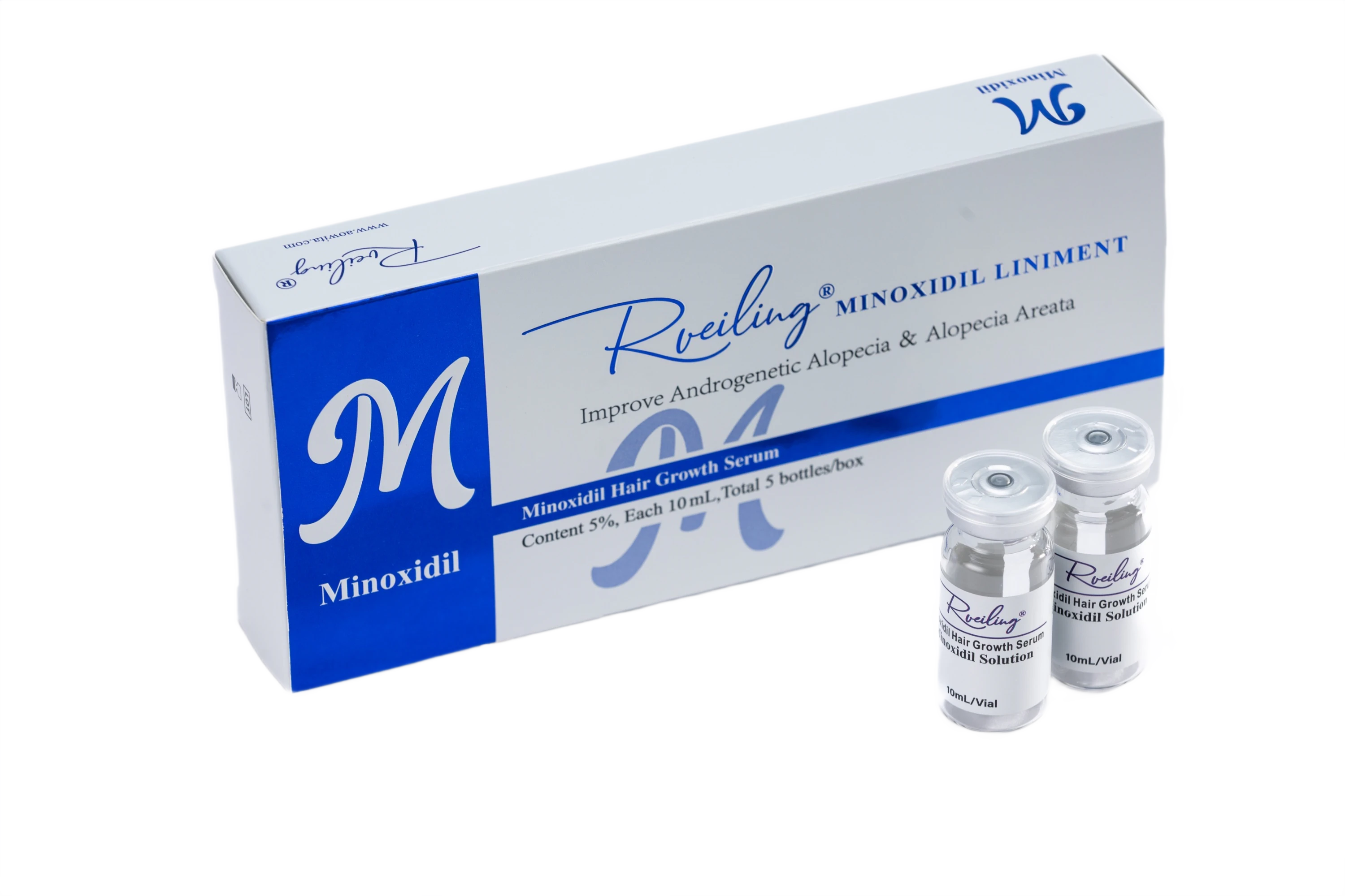 Before and after using 5% Minoxidil Hair Growth Solution