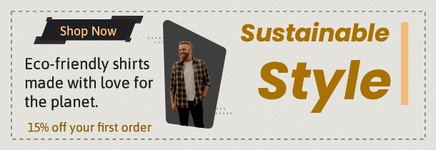 Sustainable style website hero banner