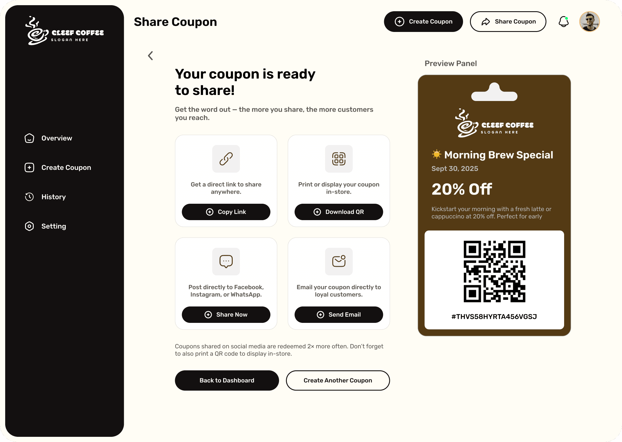 Create Coupon