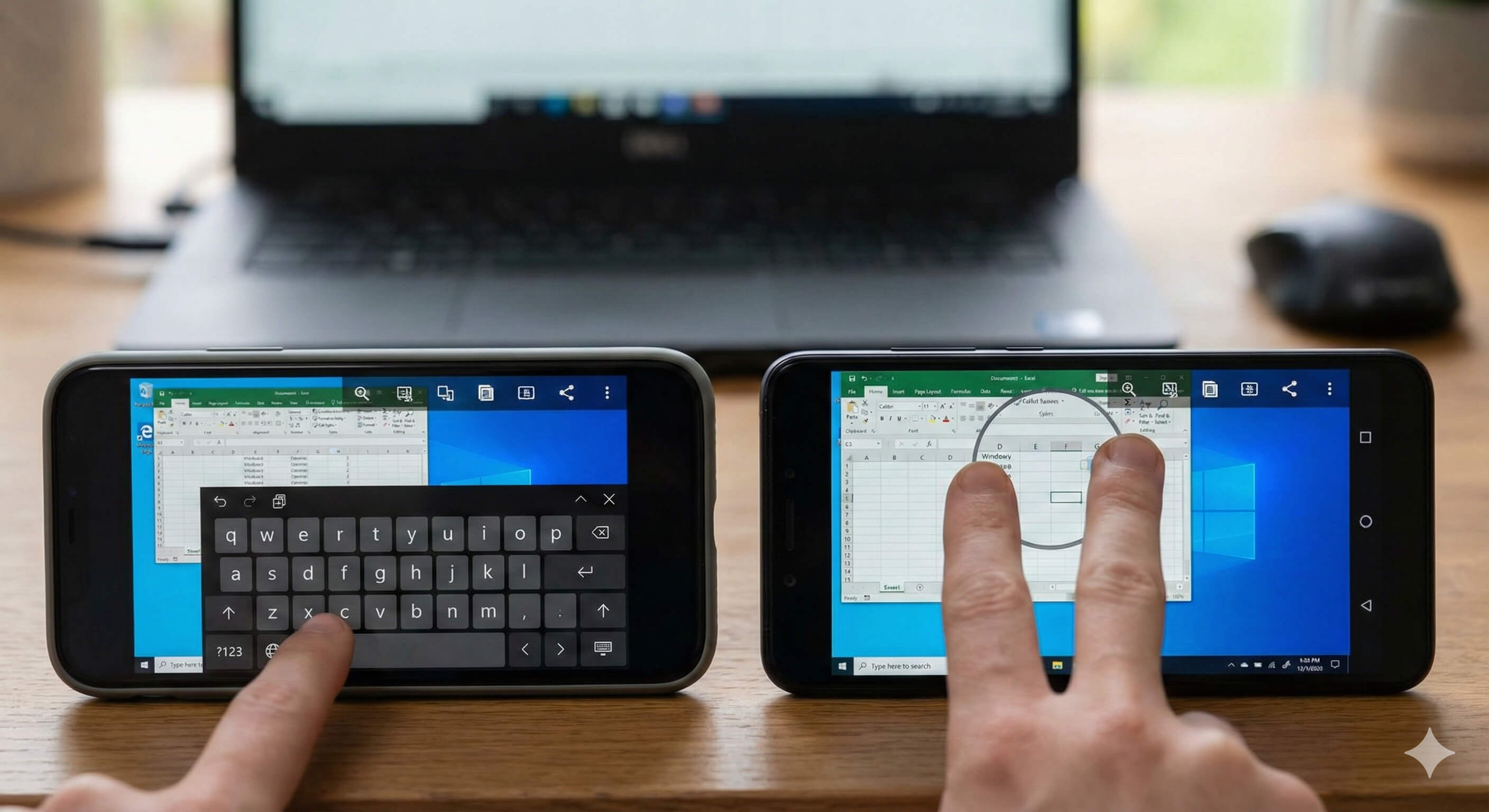Chrome Remote Desktop smartphone operation image