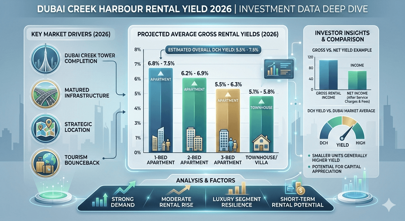 Dubai Creek Harbour Rental Yield 2026 — Investment Data Deep Dive