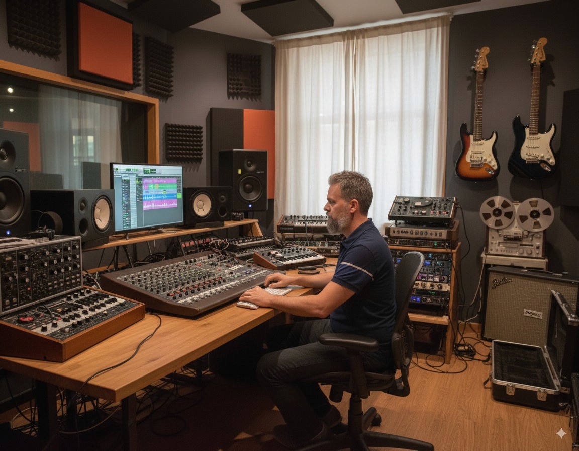 Tom Iddan — freelance sound designer in the studio