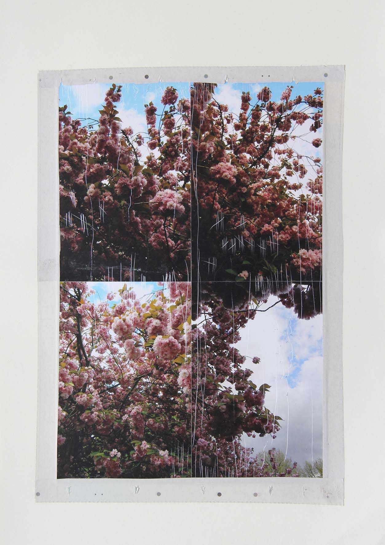 Nicholas Cheveldave artwork collage on paper