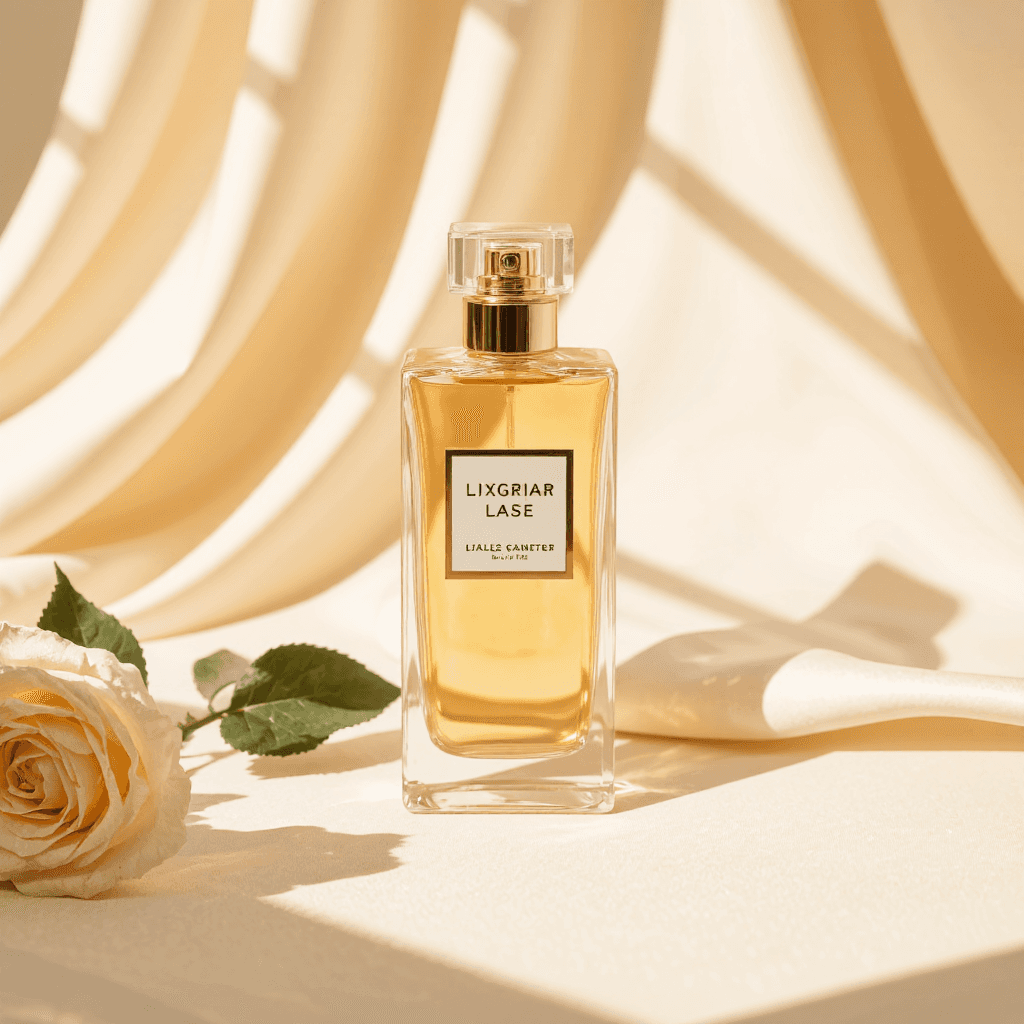 product photography of perfume