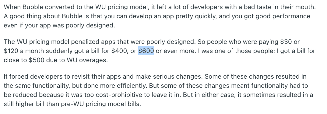 challenges-with-bubble-unpredictable-cost-workload-unit-wu-overruns