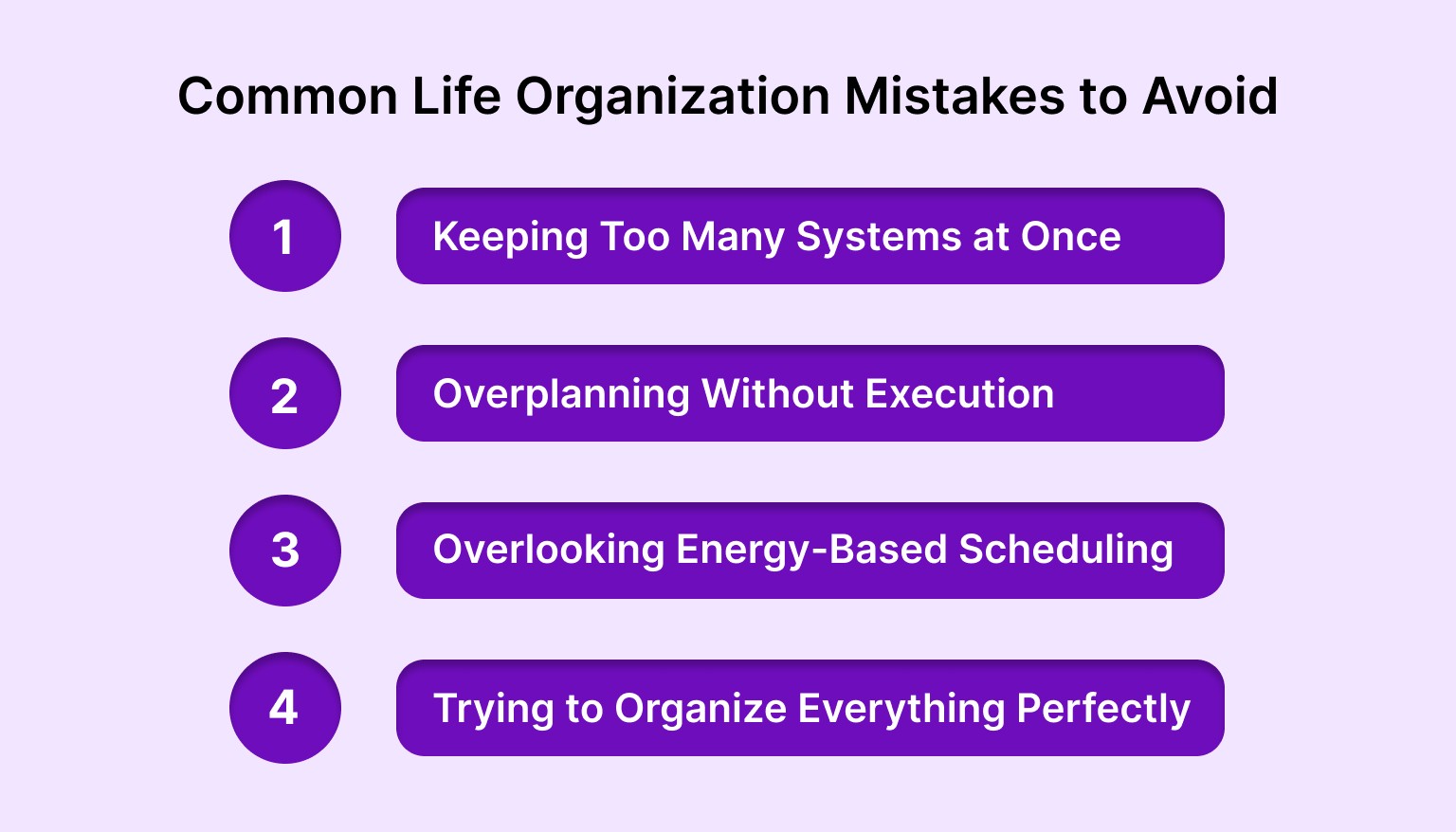 Common Life Organization Mistakes to Avoid