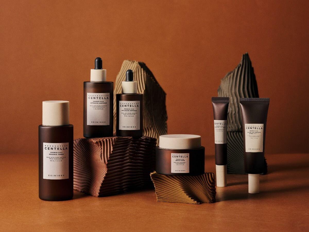 Centella skincare product line photography by Lefty Studio