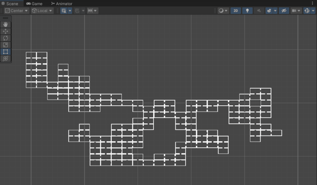Dungeon generation debug view
