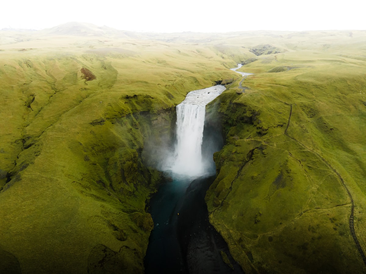 how to get around iceland Skogafoss waterfall on the south coast Ring Road