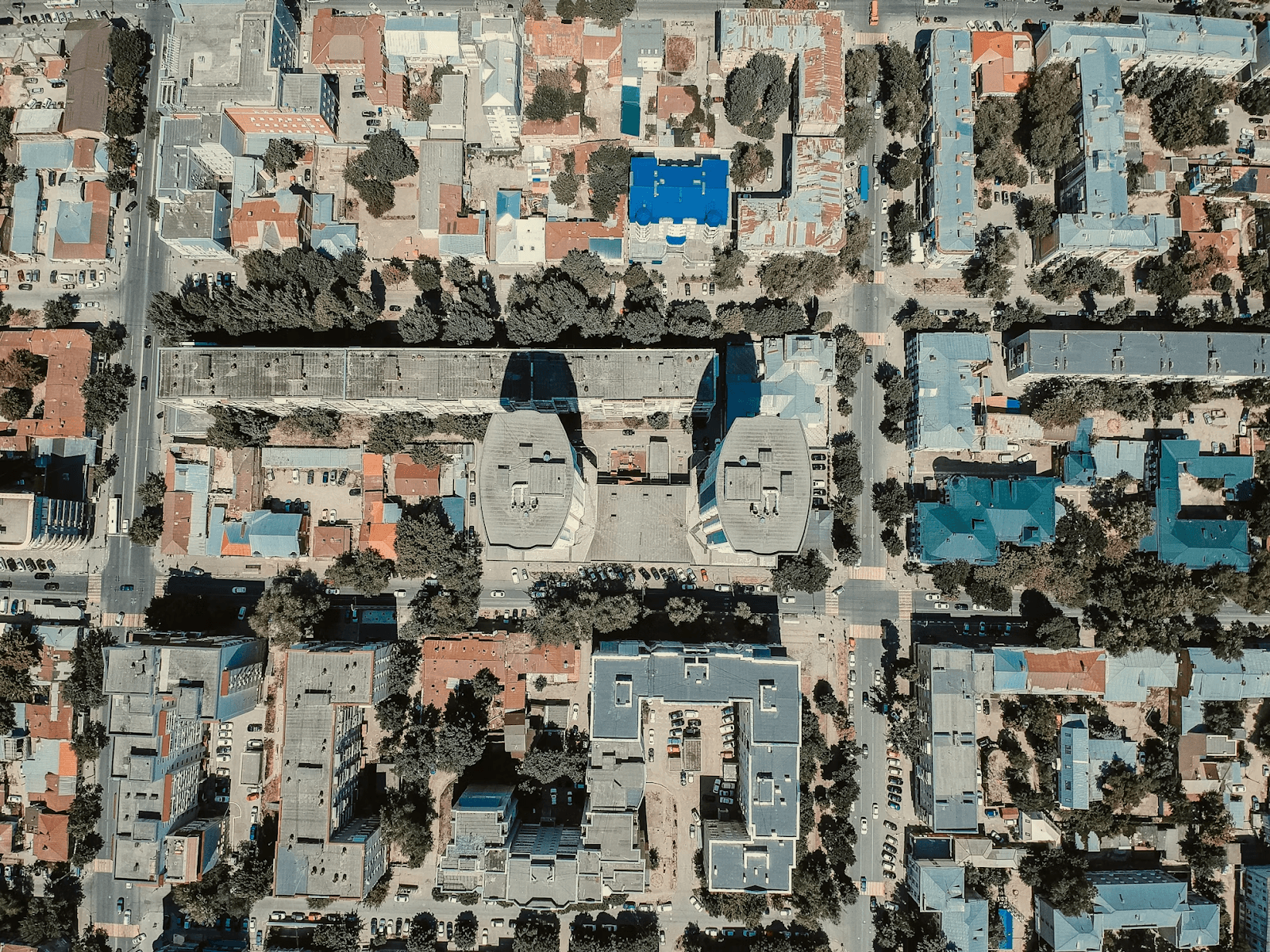 Image of a dense city taken from above