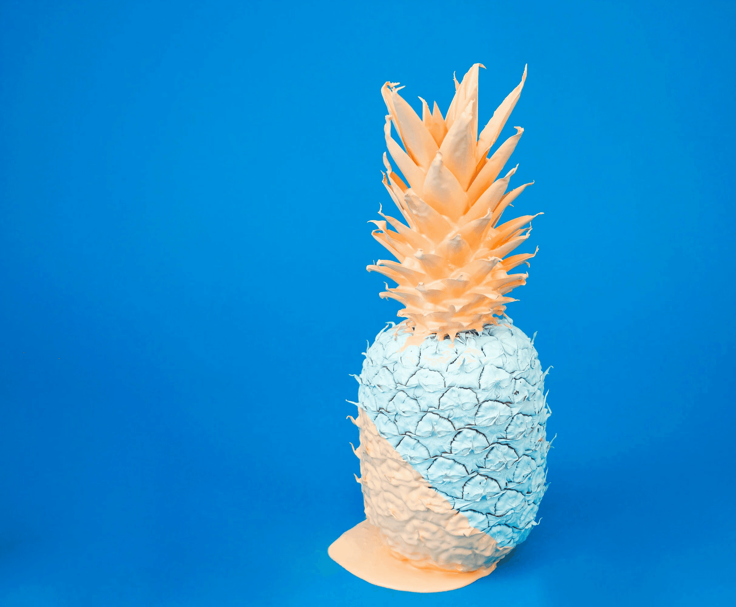 Blue chemical Solution beaker