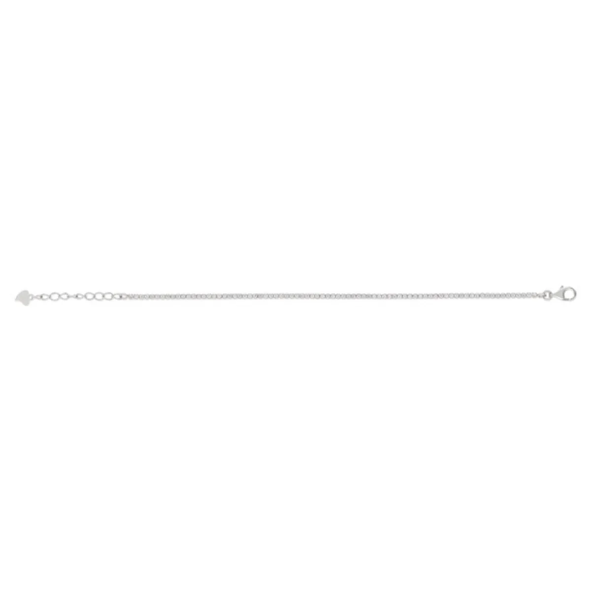Bracelet en argent 925 serti d'oxydes de zirconium