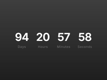 Image of a countdown framer component