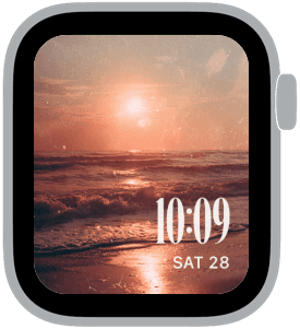 sunburnt Apple Watch face preview 4 featuring 4th of july and summer.