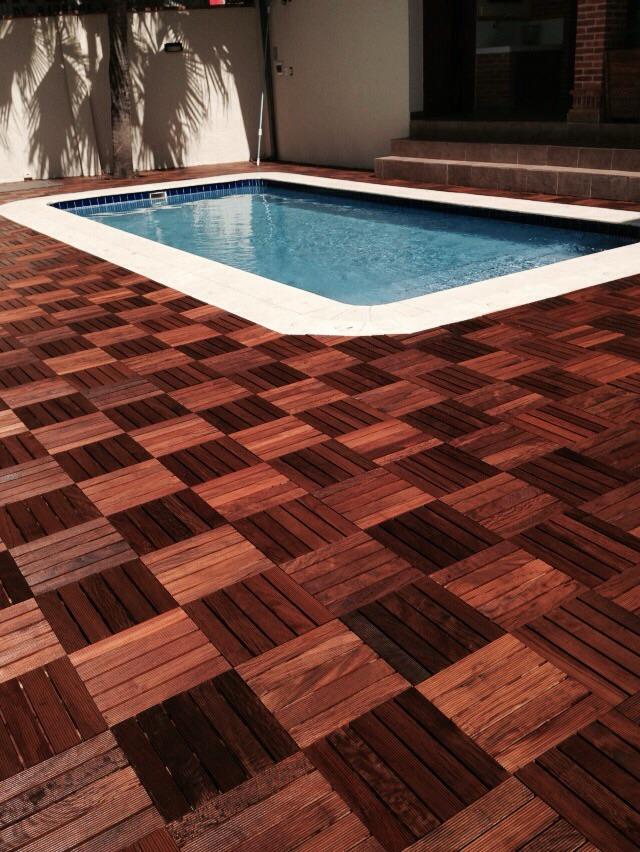 rosewood wooden pool floor