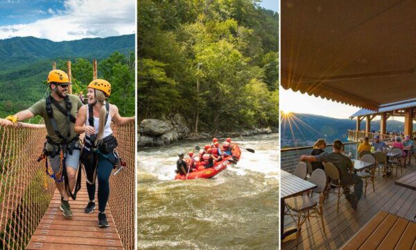 Zipline, whitewater rafting, and dinner at anakeesta.